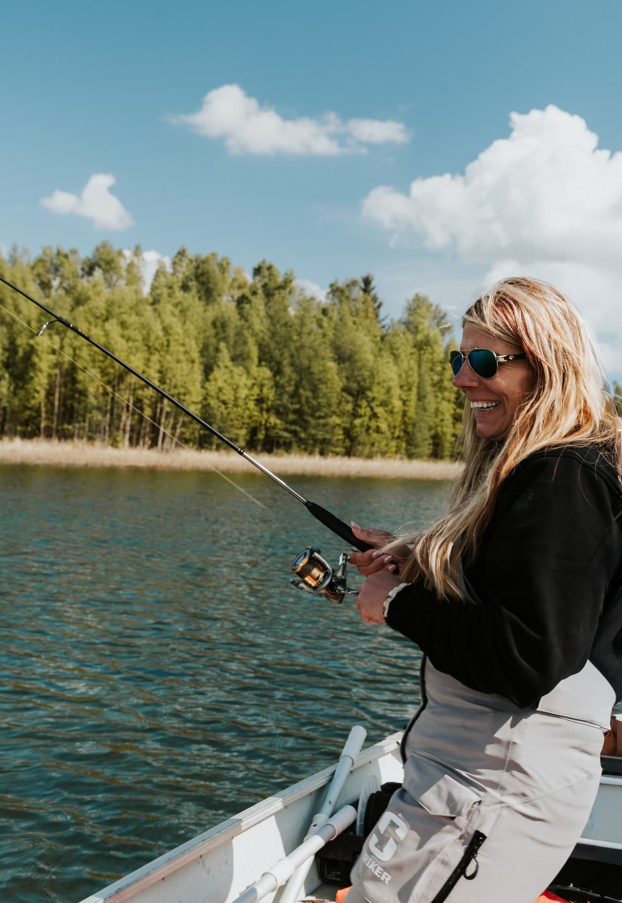 Lisa Roper holding a fish