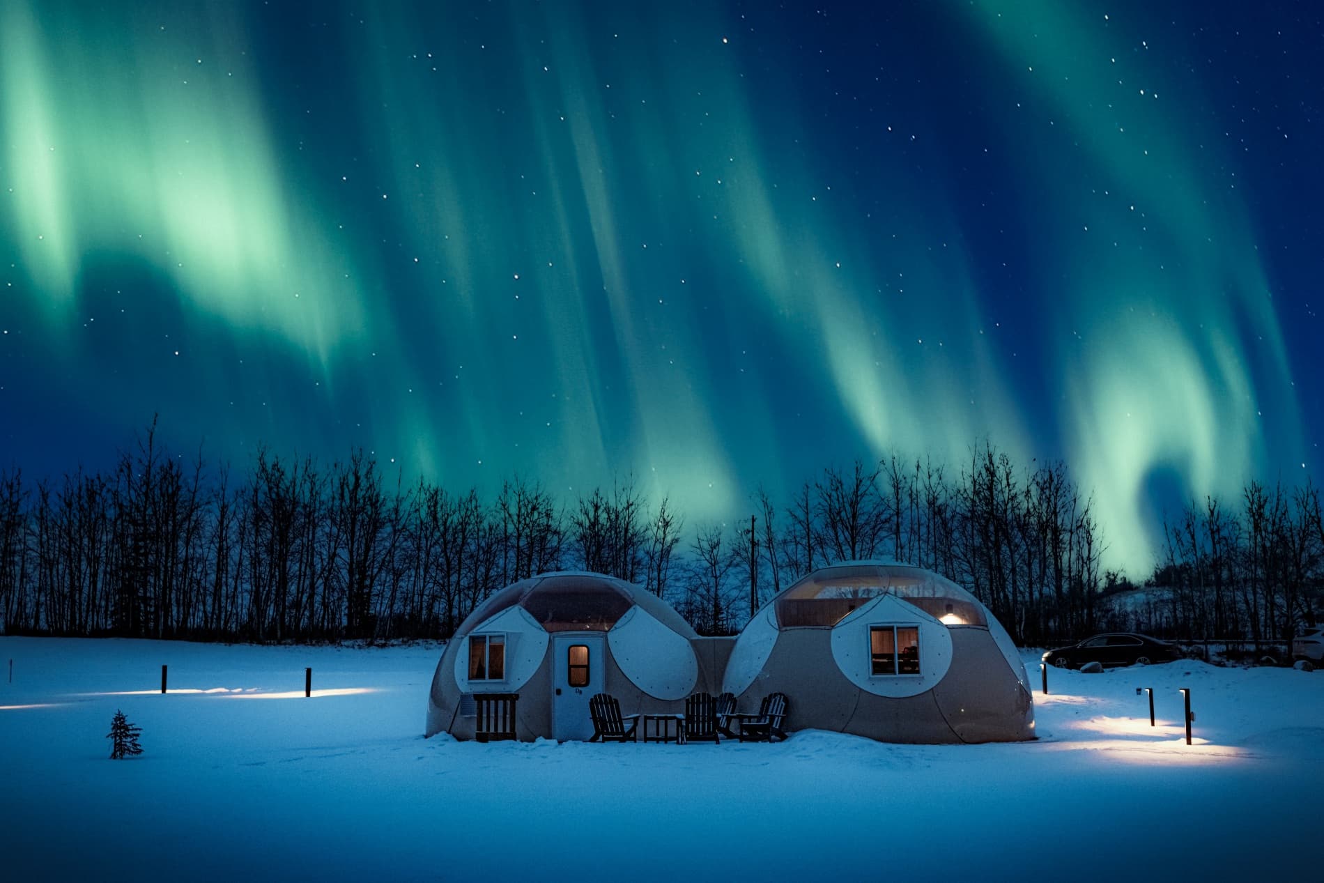 Sky Watching Domes at Métis Crossing